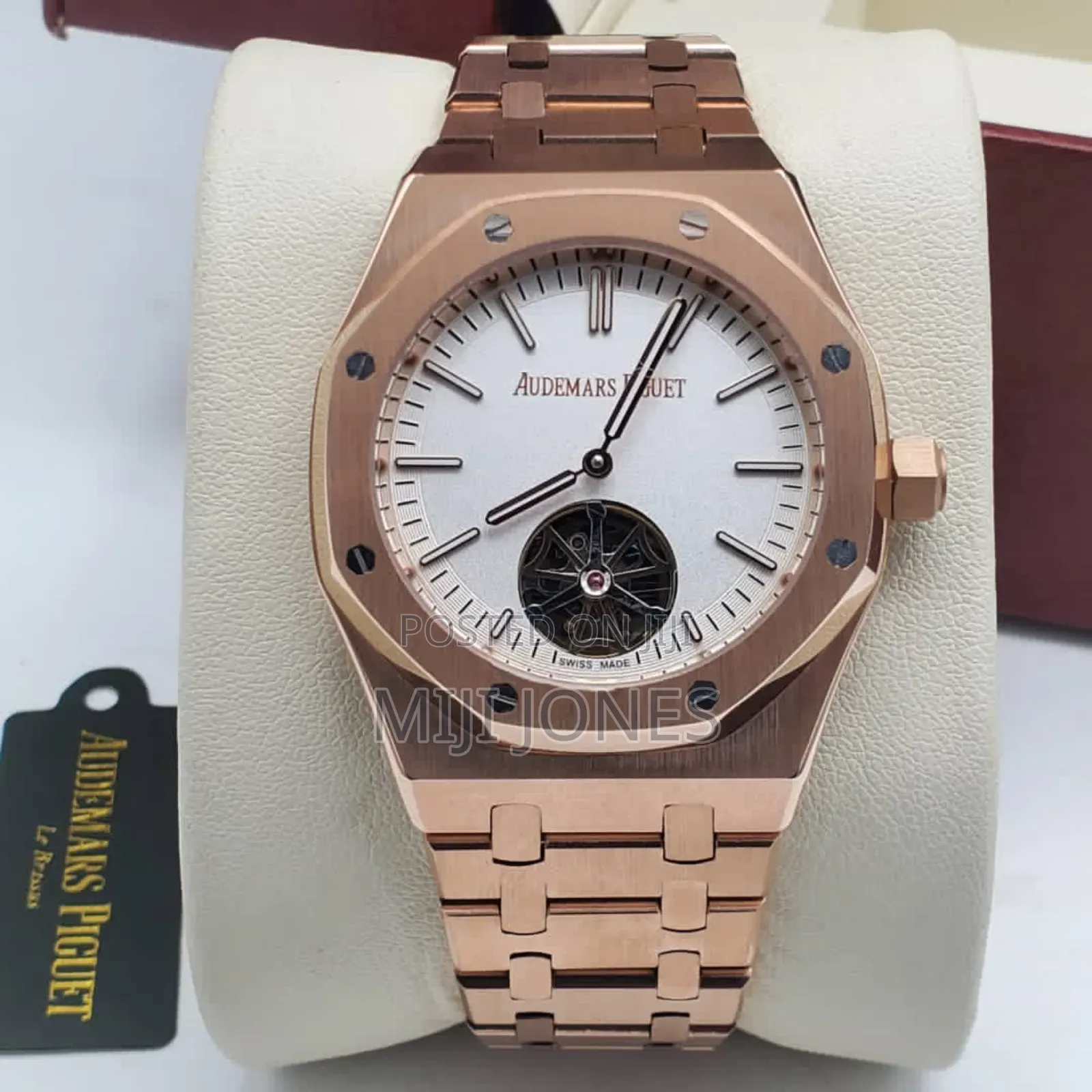 *Replica Audemars Piguet Men’S Chain‐Link Automatic Watch*