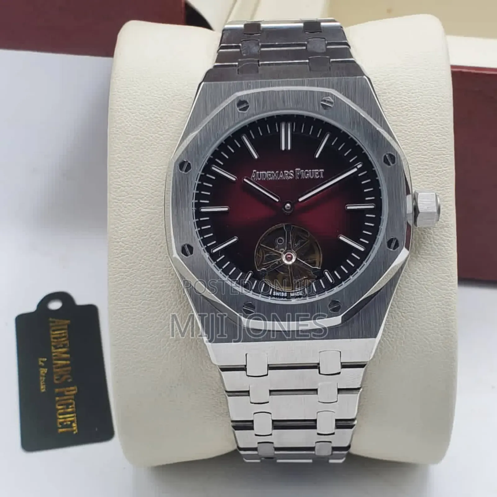 *Replica Audemars Piguet Men’S Chain‐Link Automatic Watch*