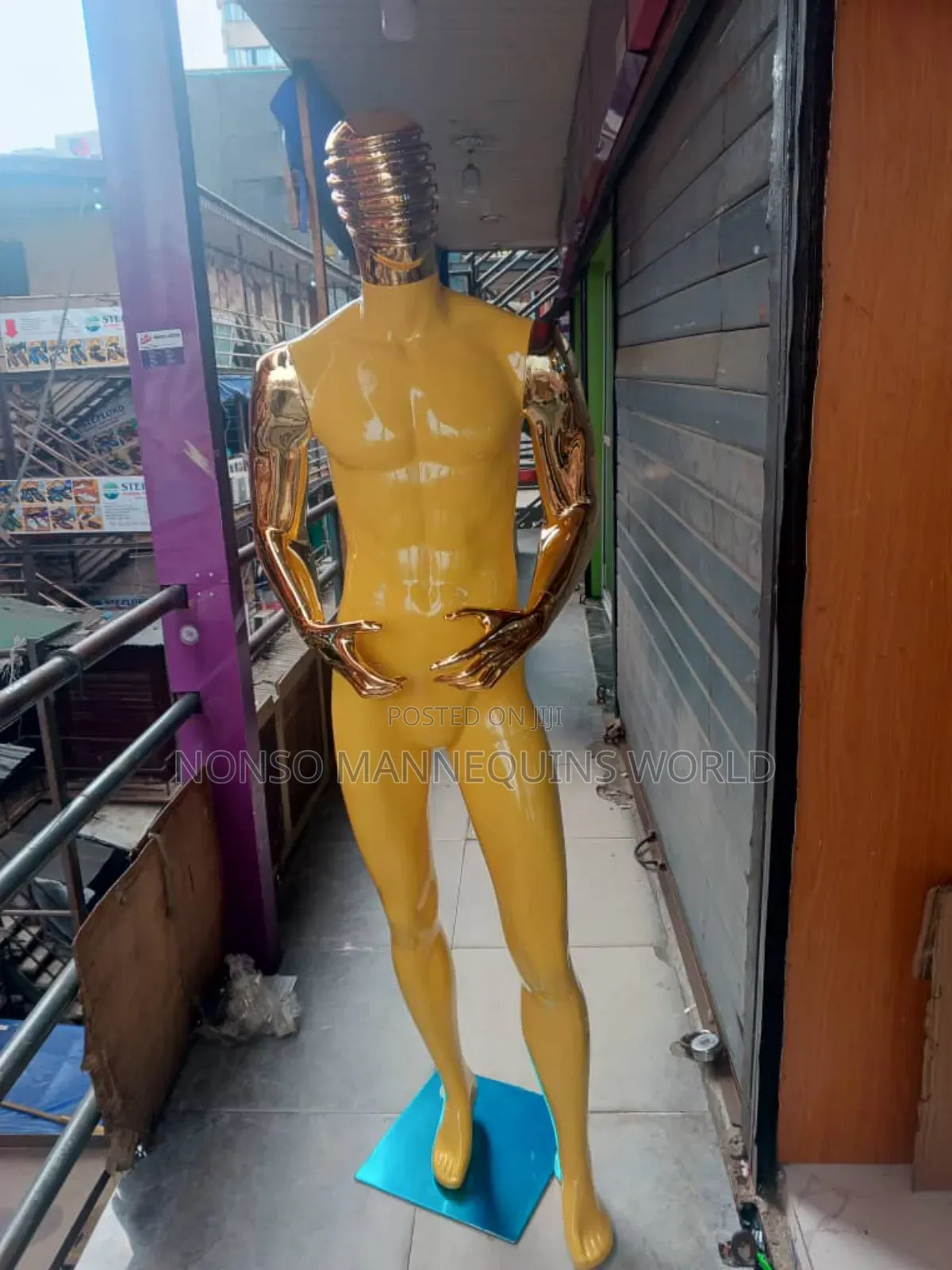 High Quality Huge Chrome Male Mannequins