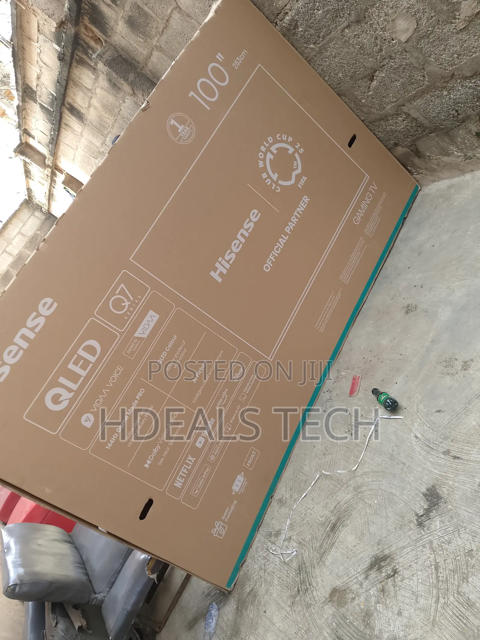 Hisense 100 Inch Smart Tv With Big Screen Pre-Installed Prime Video