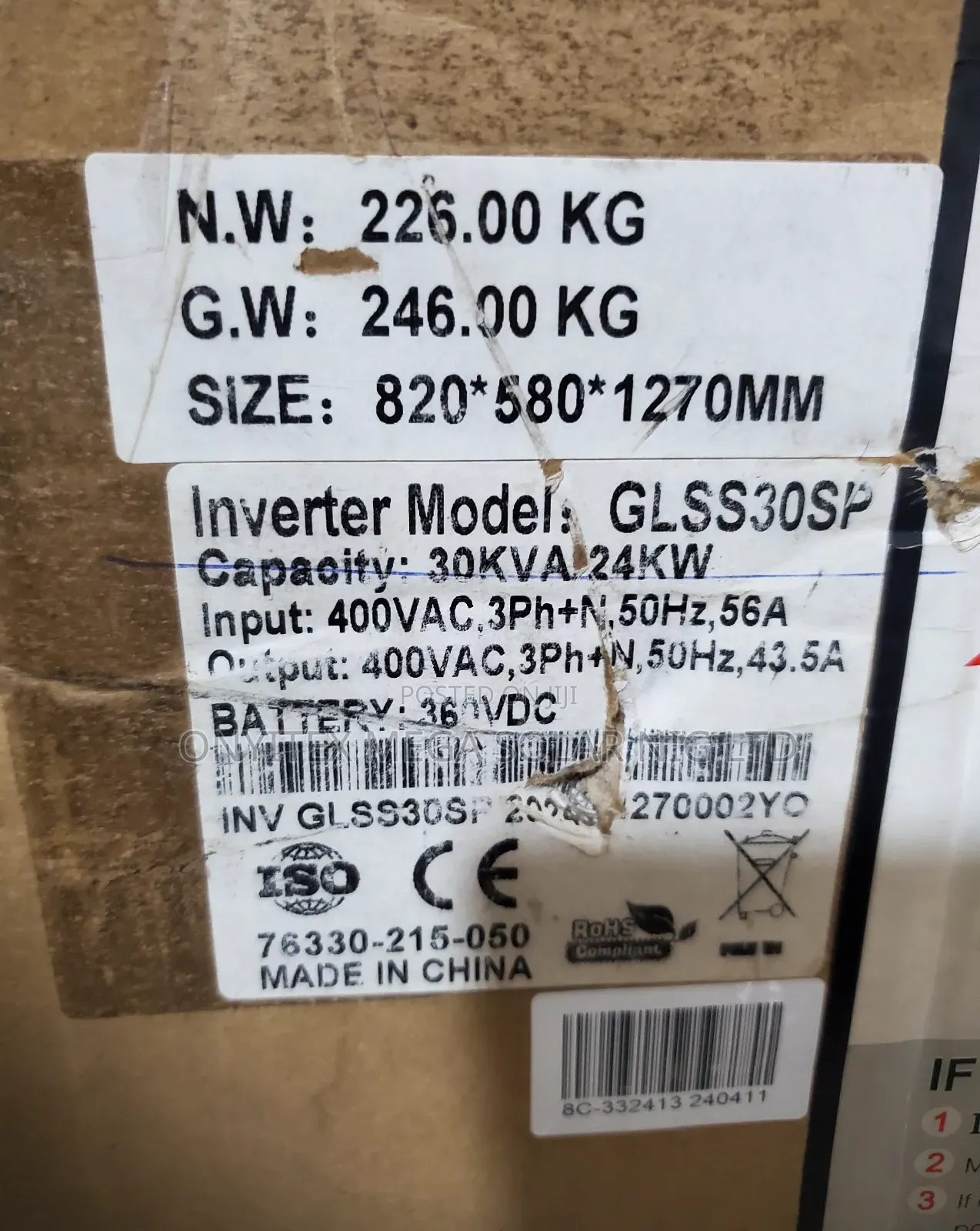 Yohako Solar Inverter 30kva 360v