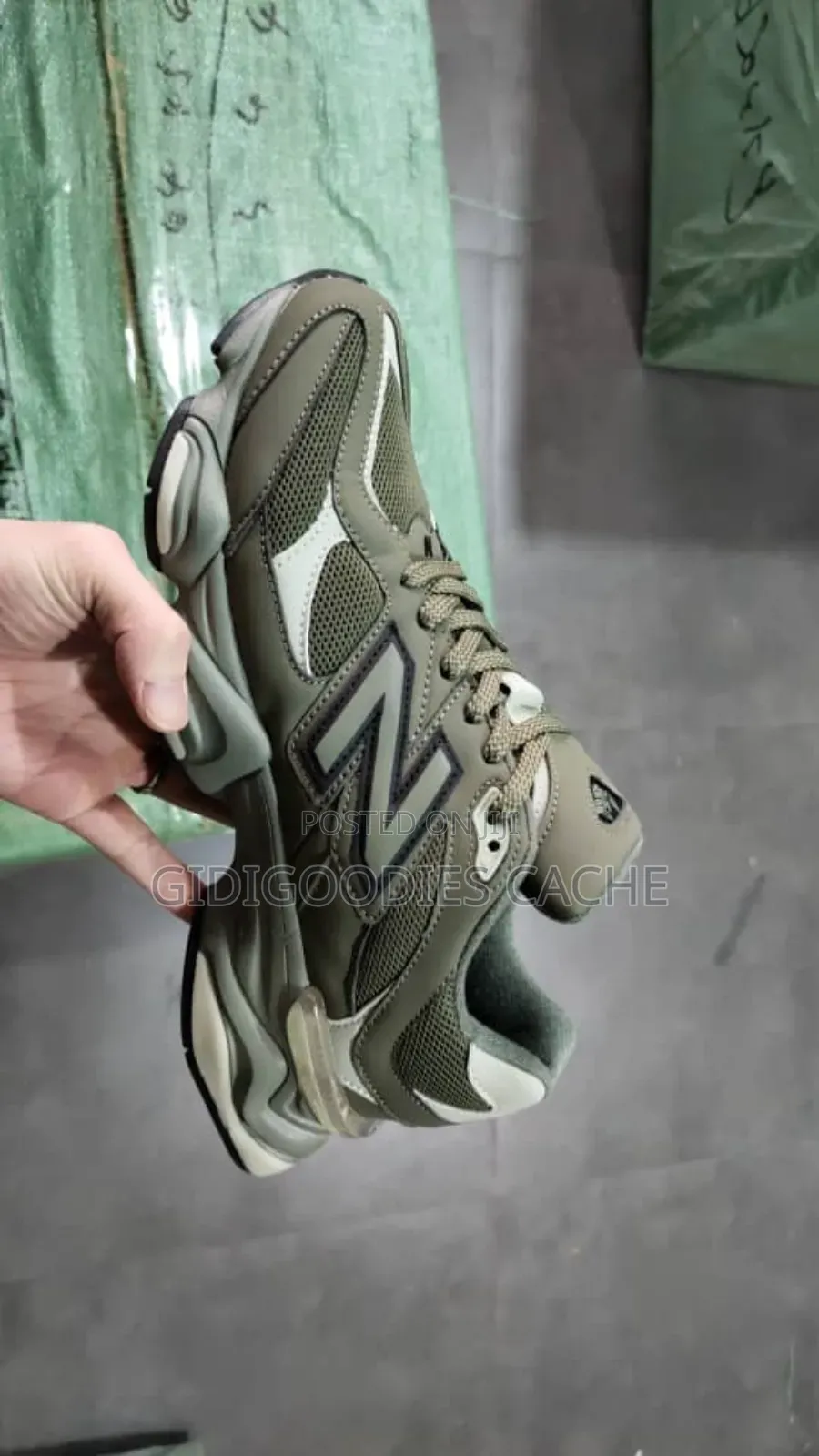 Green New Balance 9060 Sneakers
