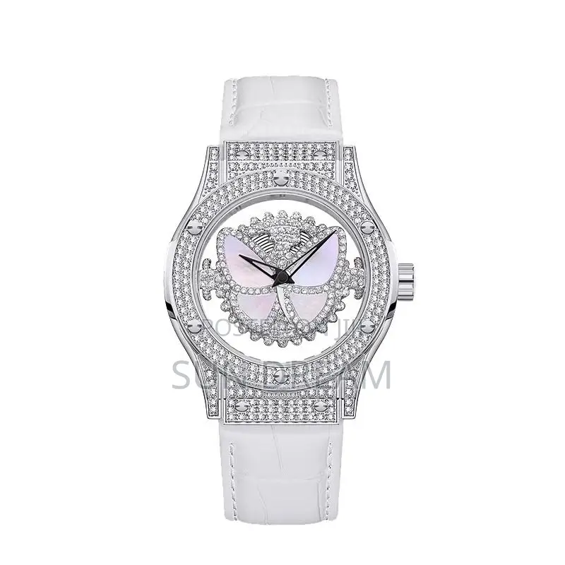 Butterfly Rotating Watch Diamond Watch Woman Watches Woman Gift