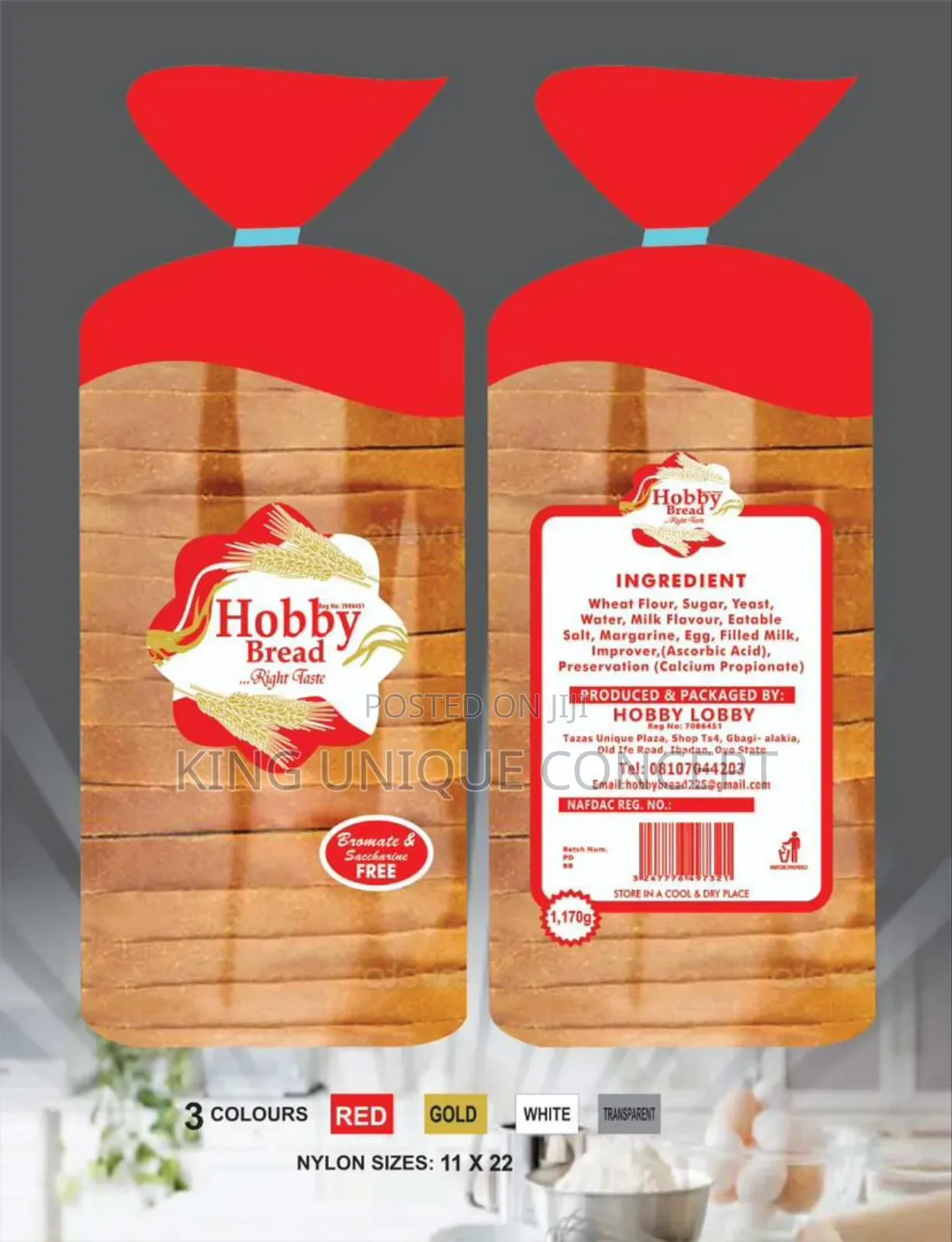 Bread Packaging Wrapper Nylon