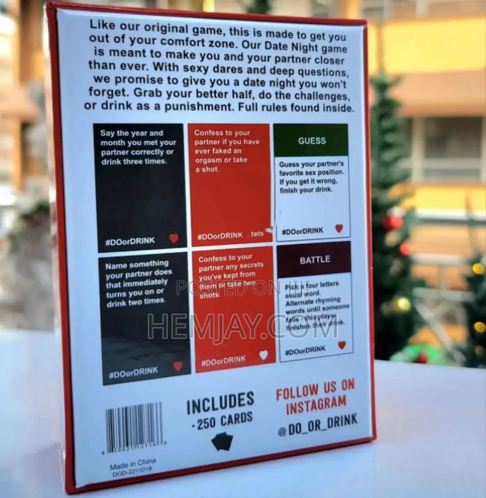 Do or Drink Card Game. (This Edition Is for Couples/ Night Date)
