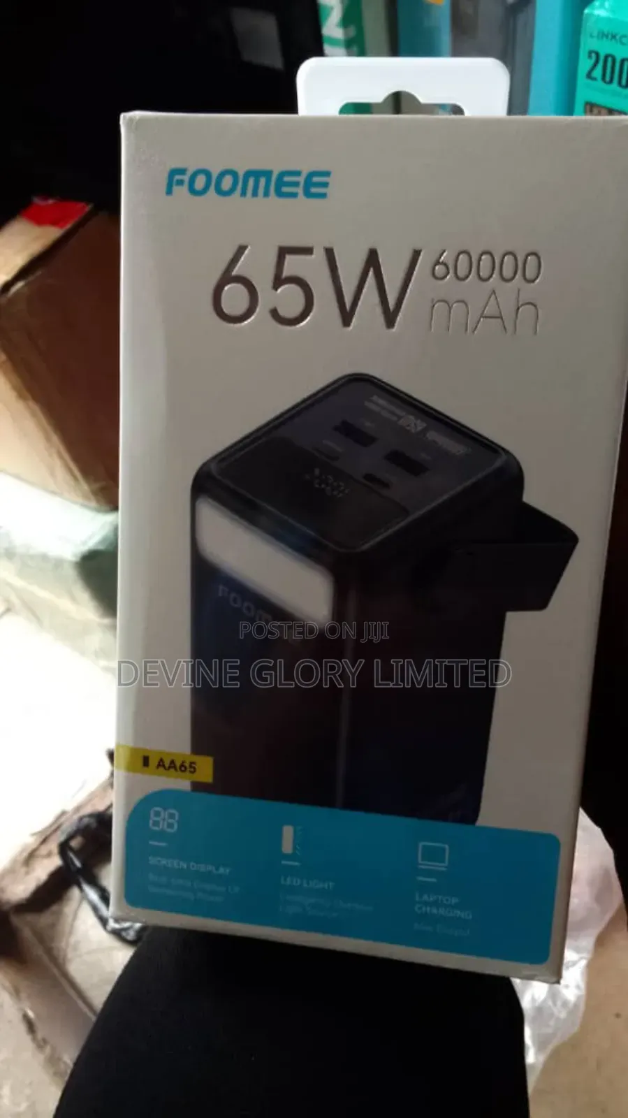 Foomee Aa65 60000mah Power Bank 65w Fast Charge Pd