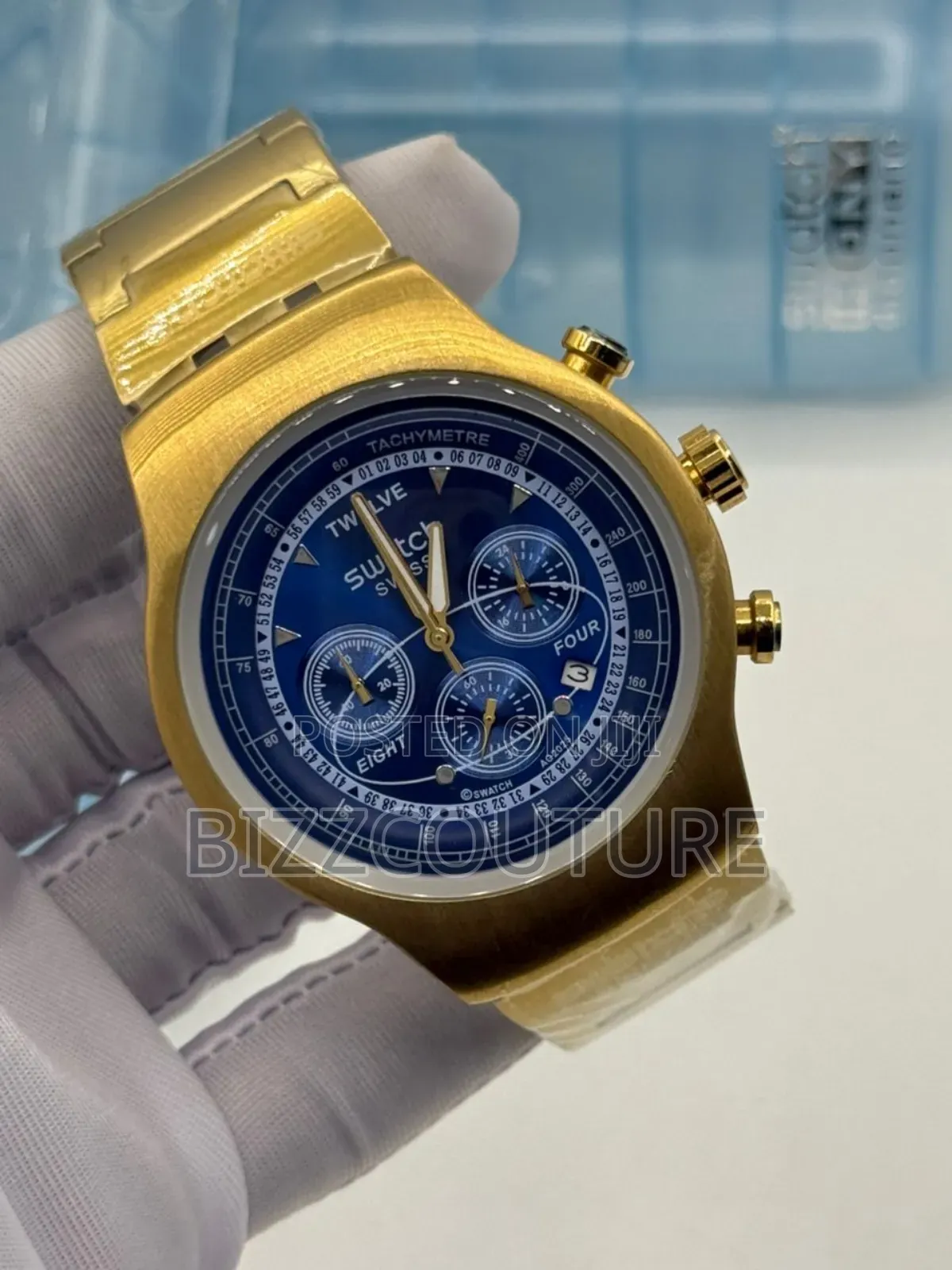 Original Swatch Gold Chain Watch Available In Store