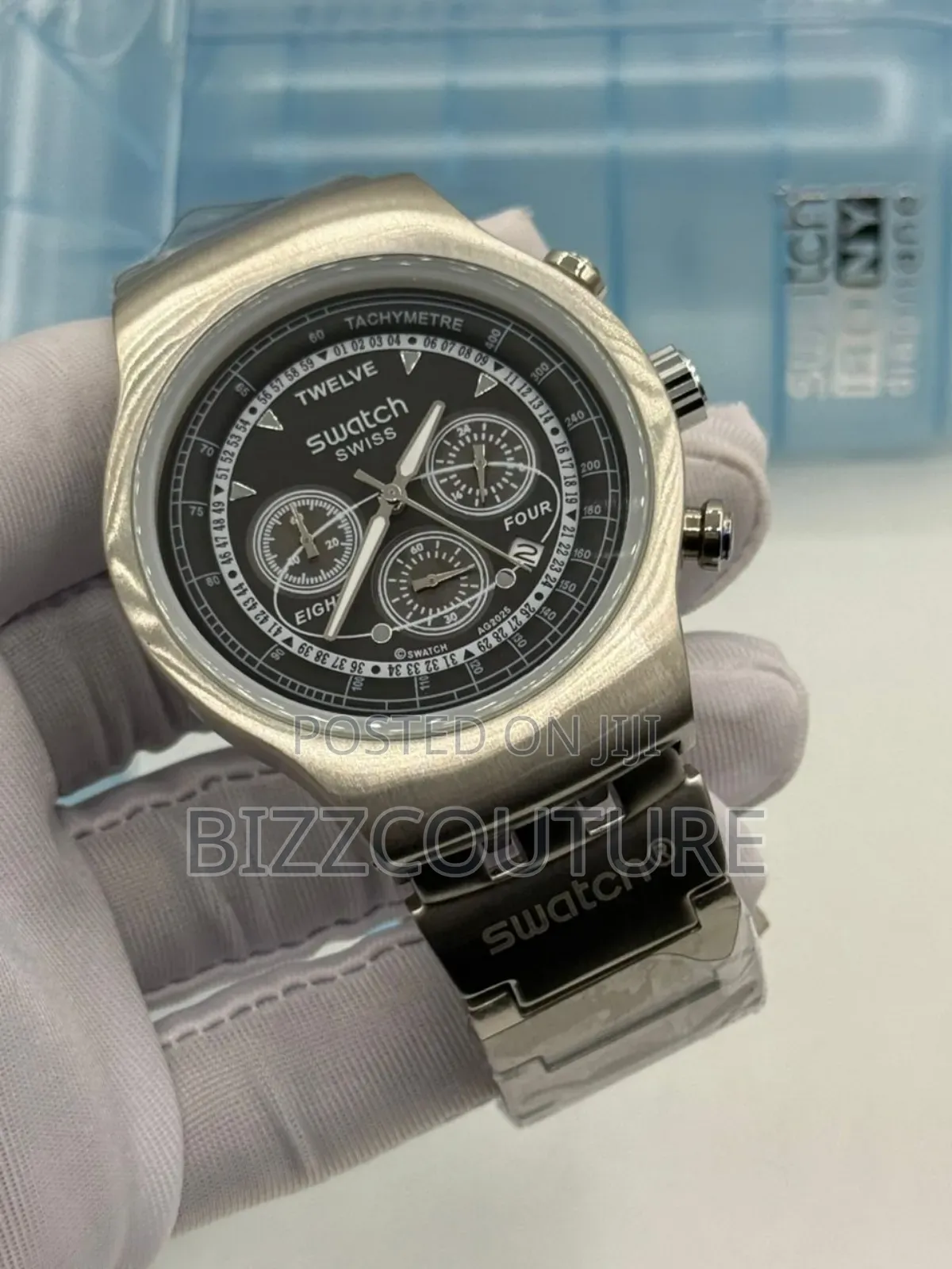 Original Swatch Silver Chain Watch Available In Store