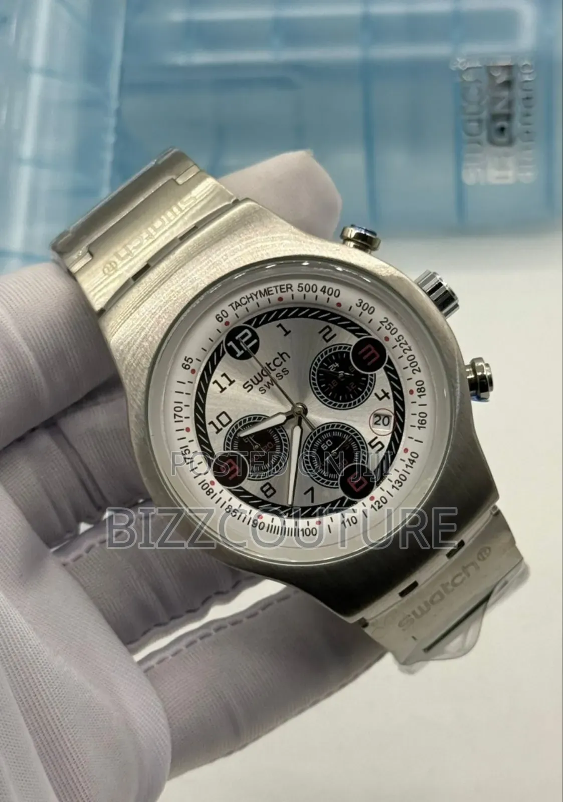 Original Swatch Silver Chain Watch Available In Store
