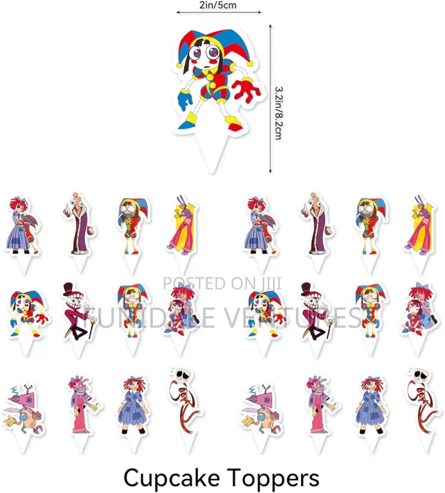 51pcs Amazing Digital Anime Circus Party Decorations