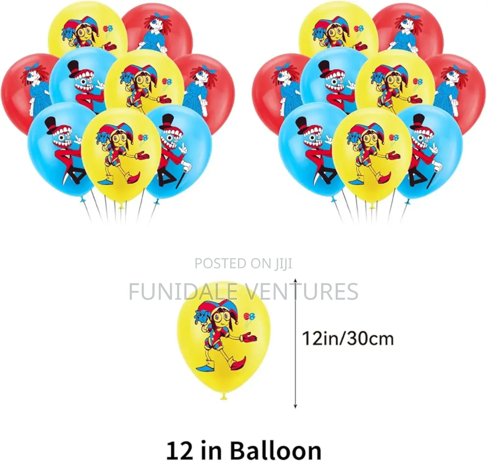 51pcs Amazing Digital Anime Circus Party Decorations