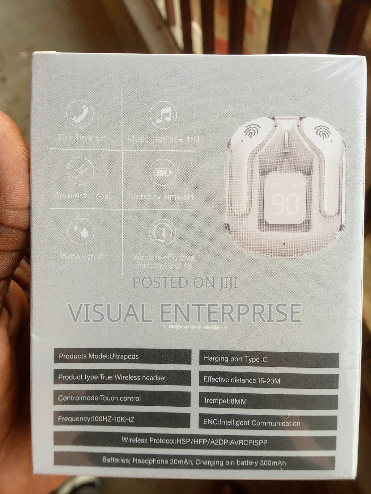 Ultrapods Max (Super Bass) Wireless Waterproof Airpod