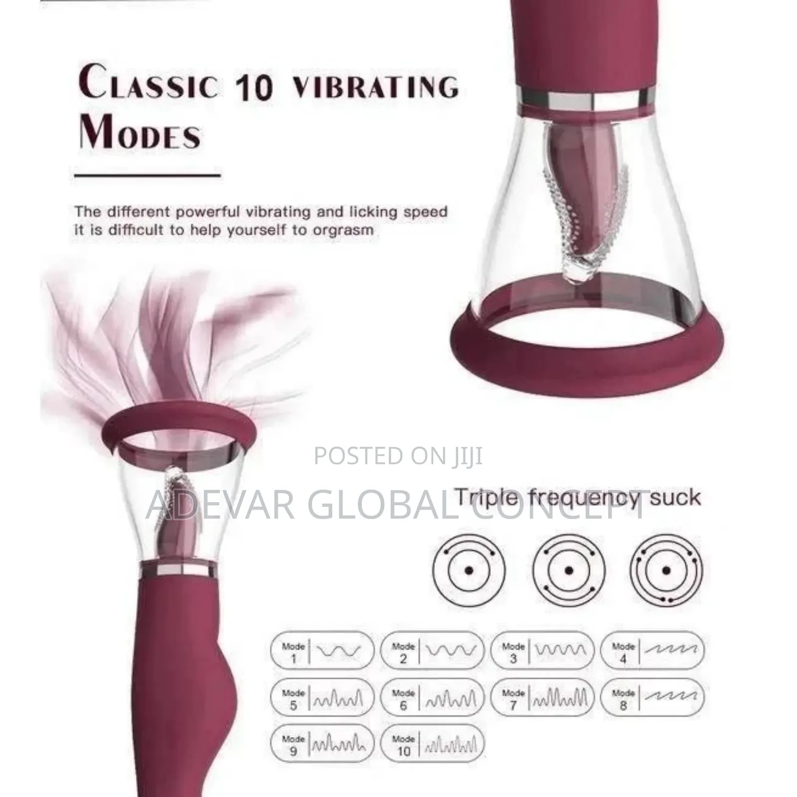 Lady Shape 3 in 1 Sucking Vibrating Av Wand Women Sex Toy