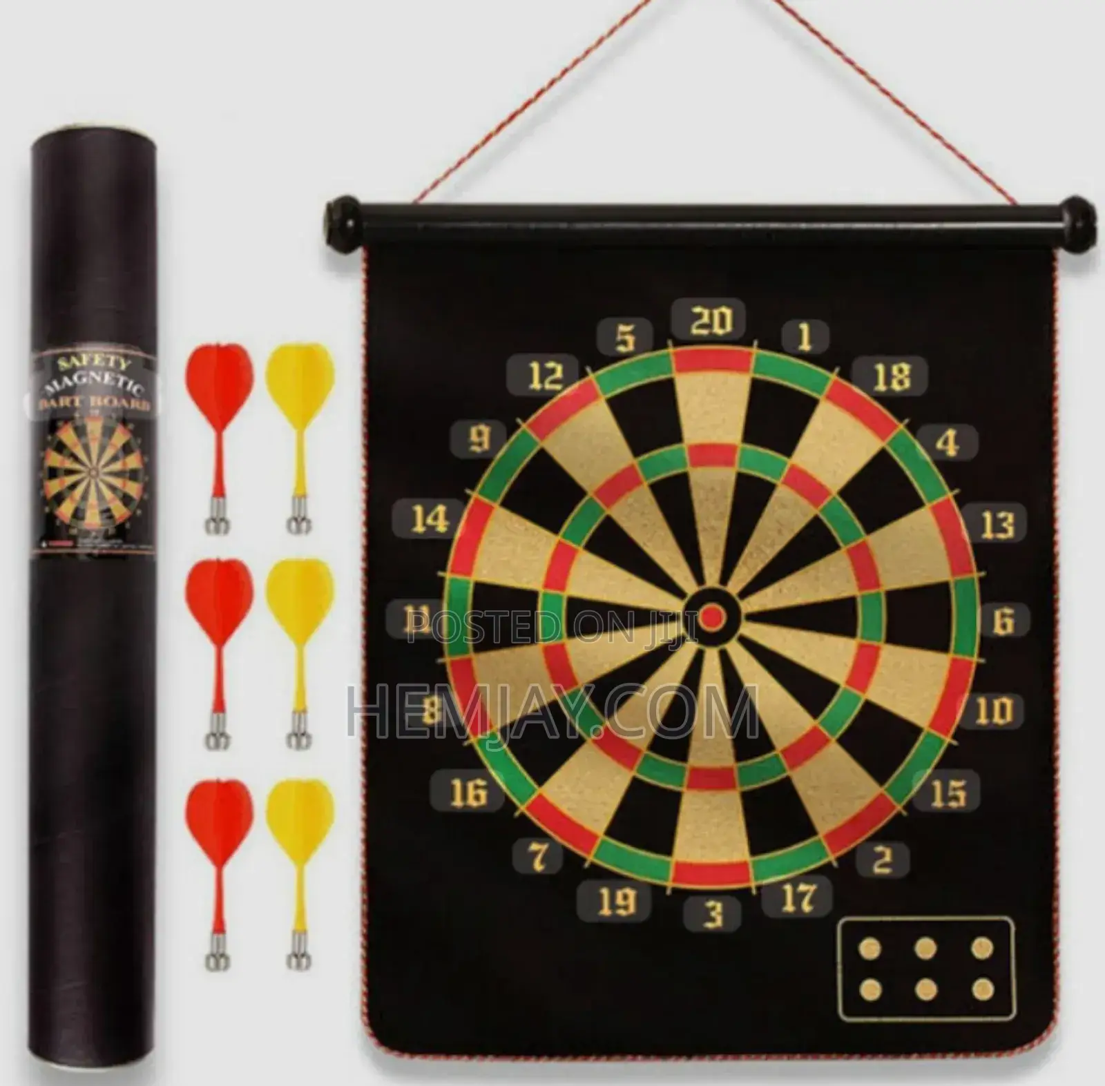 Standard Magnetic Leather Dart Board "Click to See Different Designs"