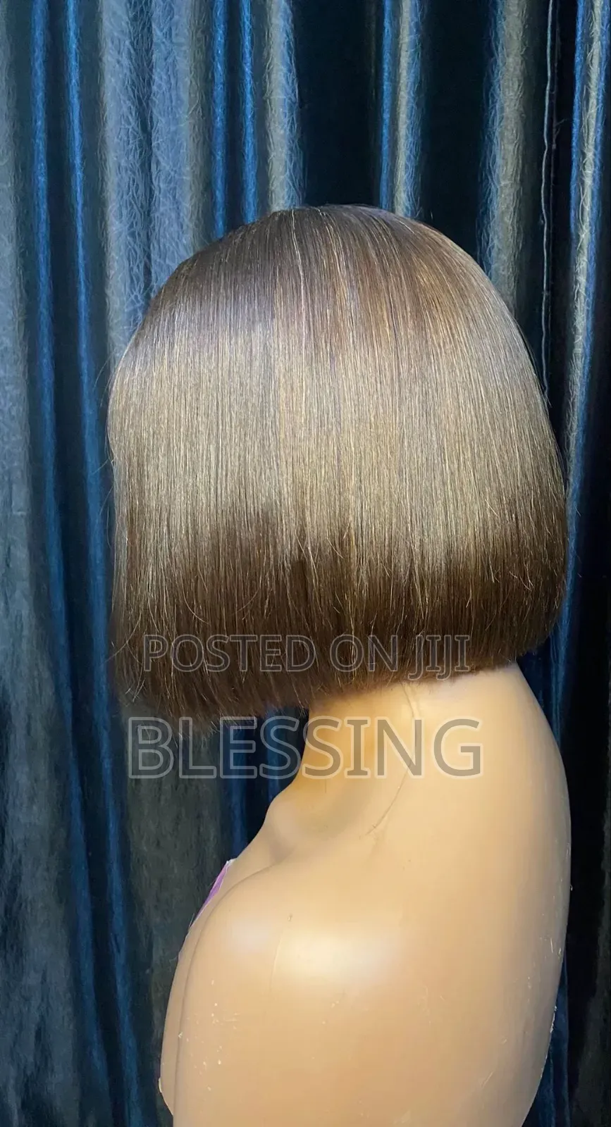 Human Hair Closure Fringe Bob