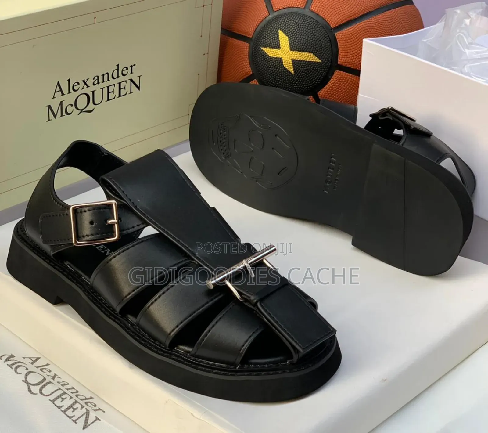 Alexander McQueen Black Sandals