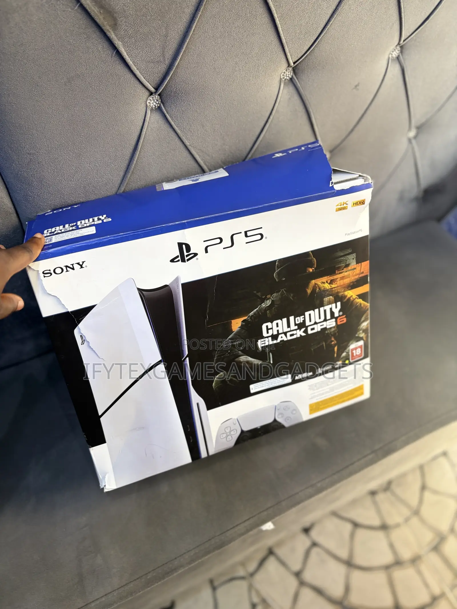 Open Box Ps 5 Slim 1tb With 1 Follow Come Pad and 12 Games