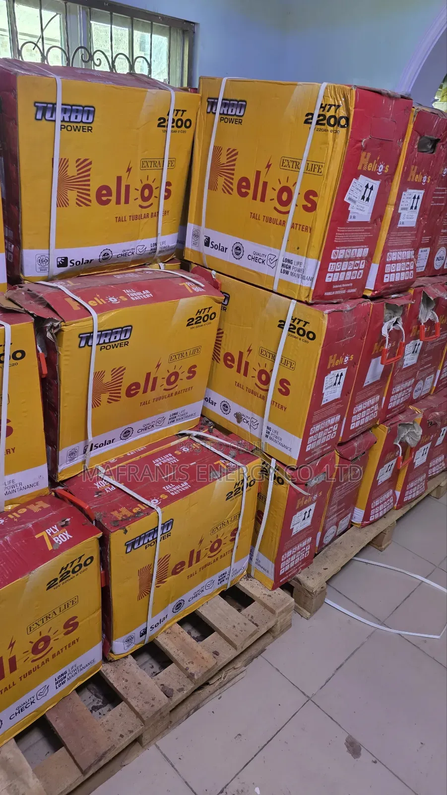 Helios 220 Amp Solar Tubular Batteries