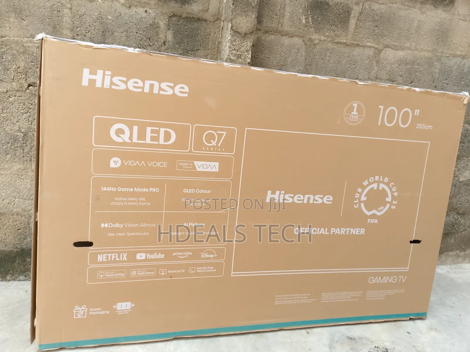 Hisense 100-Inch Ultimate Cinema Tv – Big Screen Pre-Installed Dazn