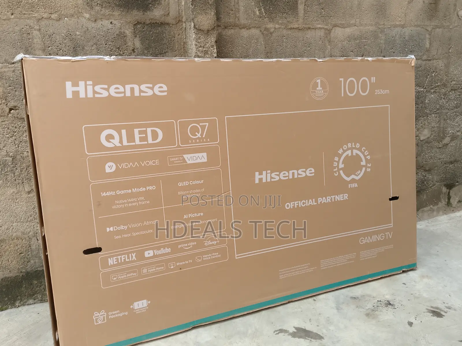 Hisense 100” Premium Smart Tv With Crystal Display