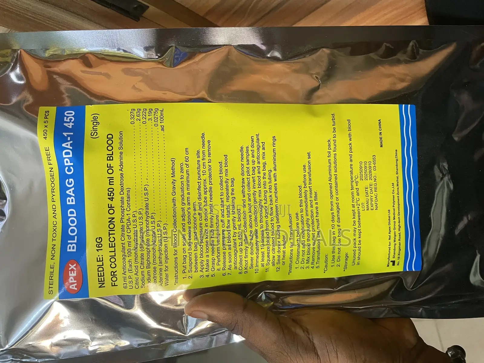 Blood Collection Bag