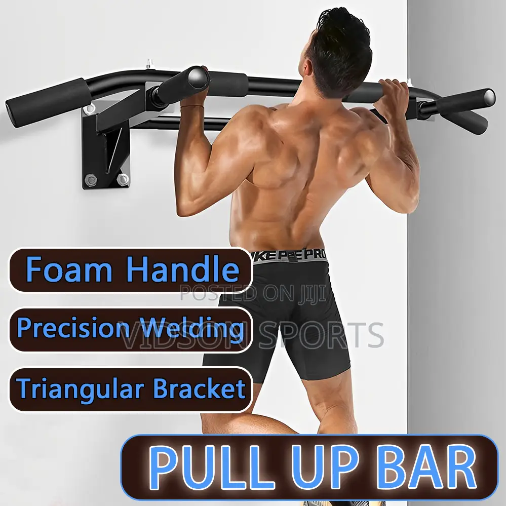 Heavy Duty Wall Mounted Pull Up Bar With Maximum User Weight of 200kg