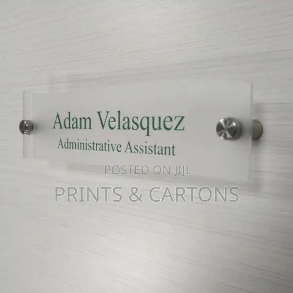 Branded Acrylic Name Plate for Offices