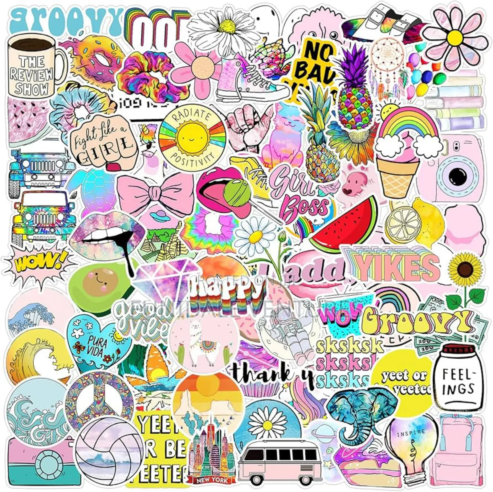 Girlie Vibes 100pcs Sticker