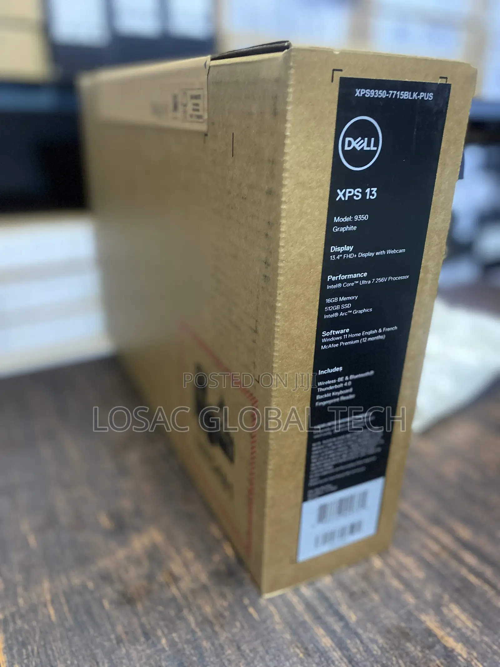 New Laptop Dell XPS 13 9350 16GB Intel Core Ultra 7 SSD 512GB