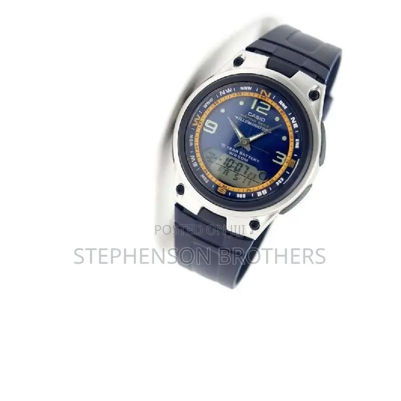 Casio Aw-82-2avdf Blue Resin Strap Watch for Men