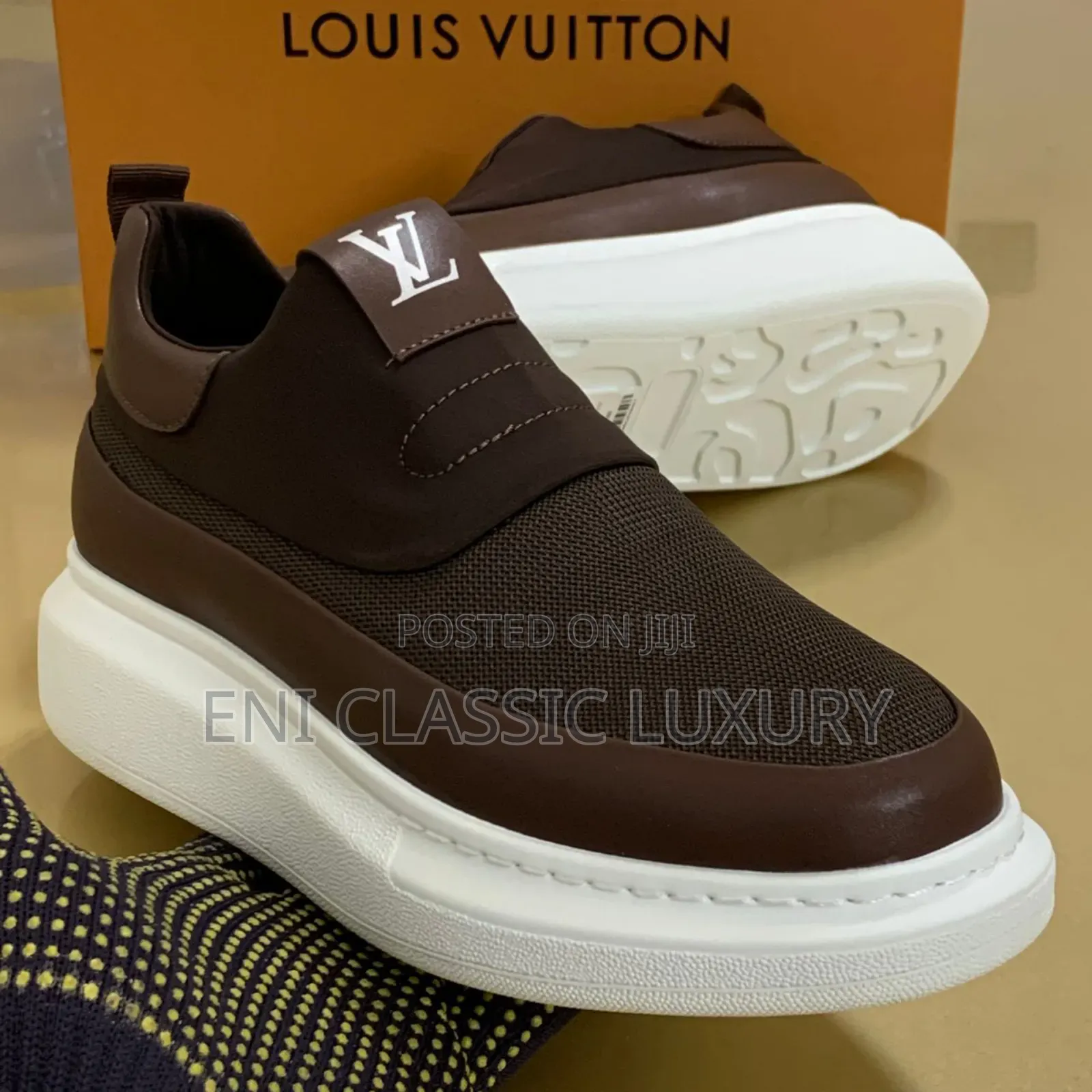 Best Quality Luxury Men's Sneakers Louis Vuitton Well Banded Package