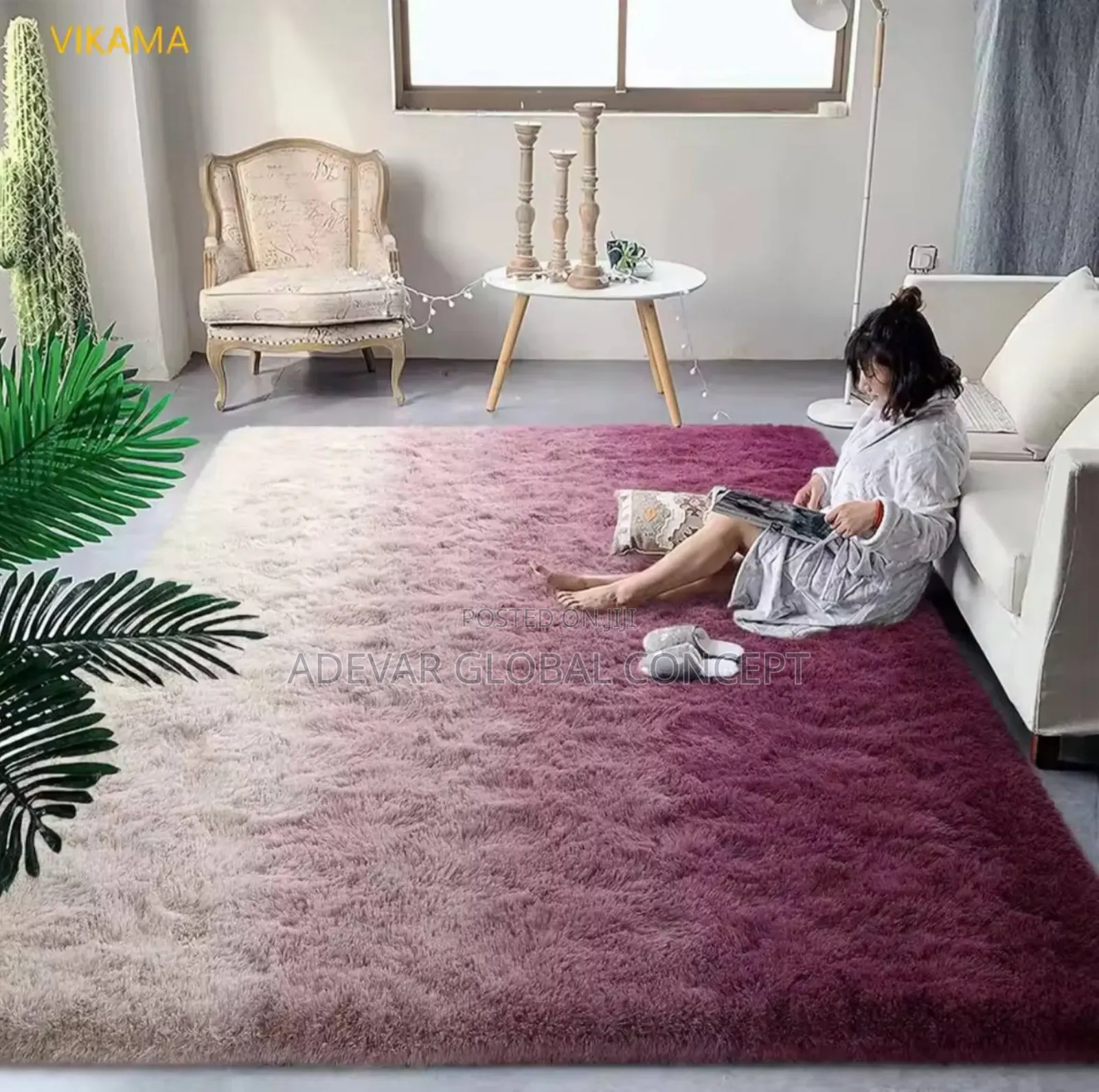 Premium Fluffy Rug Extra Soft and Shaggy Carpets - Different Designs