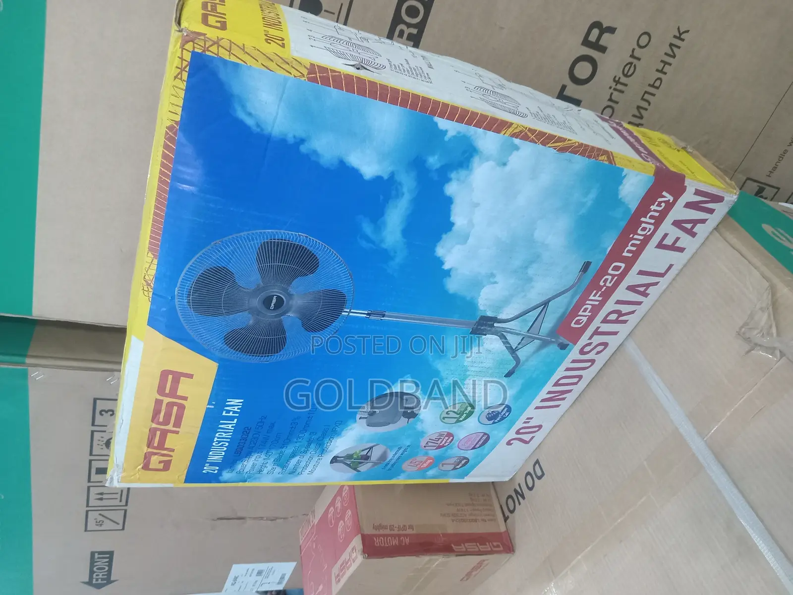 Qasa 20” Industrial Fan Strong Air Throw