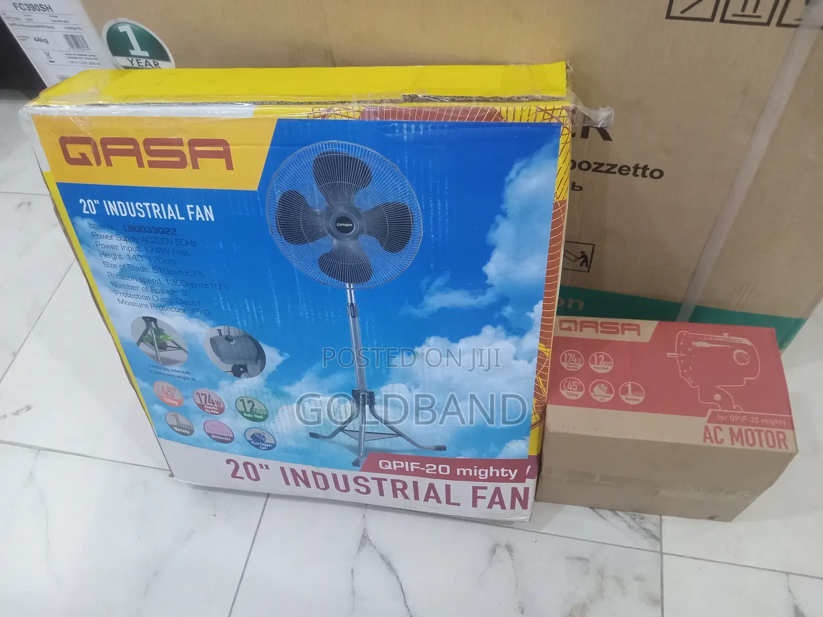 Qasa 20 Inch Industrial Fan for Workspaces