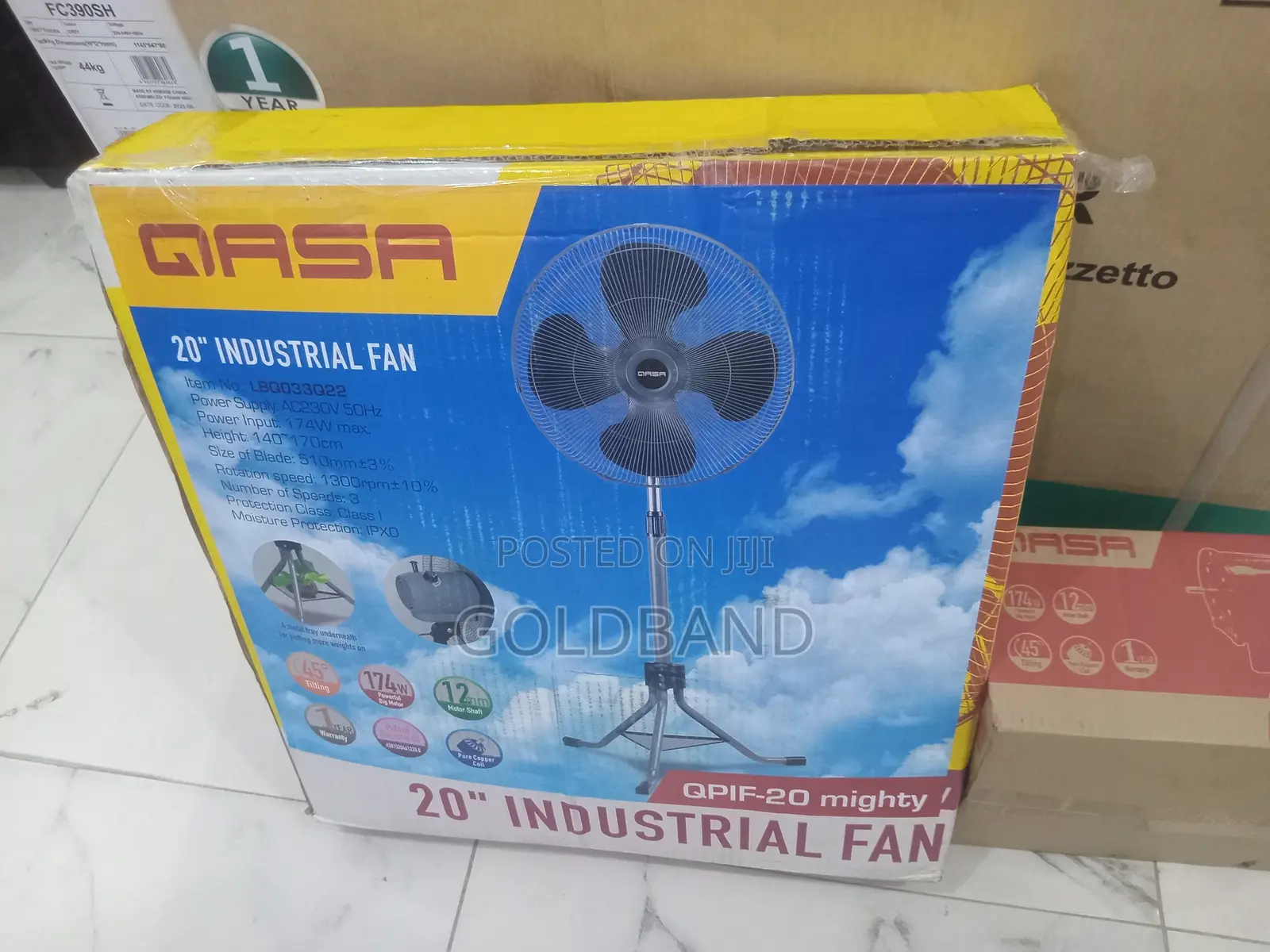 Qasa 20” Industrial Fan Premium Quality