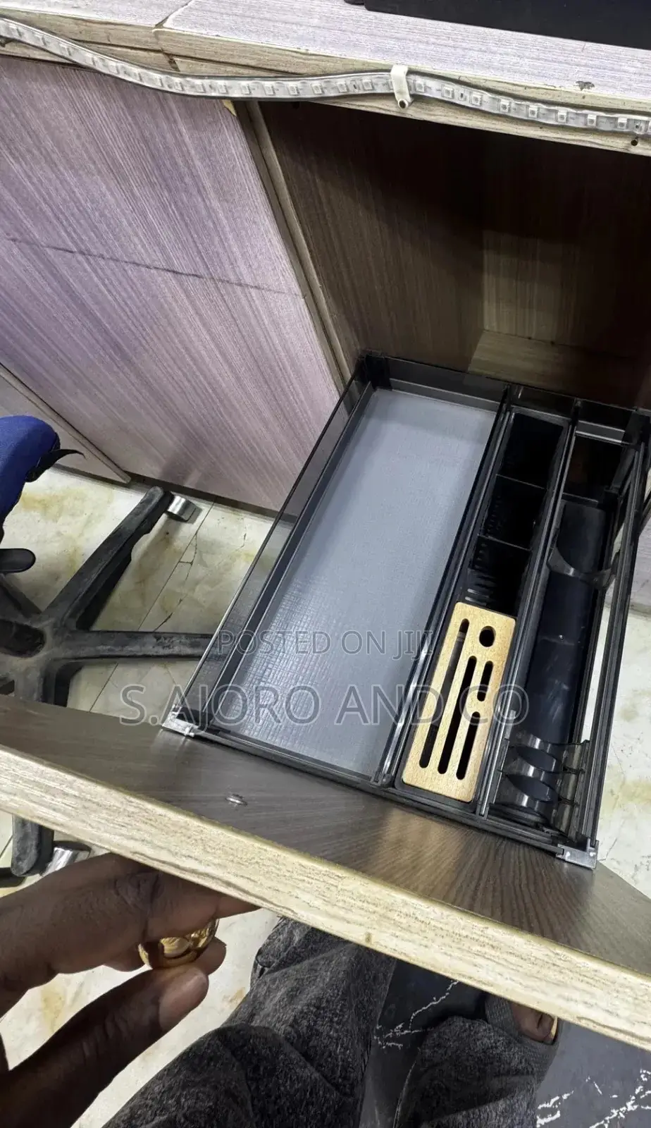 Built-in Cabinet Pull-Out Spice Rack, Pull-Out Pantry