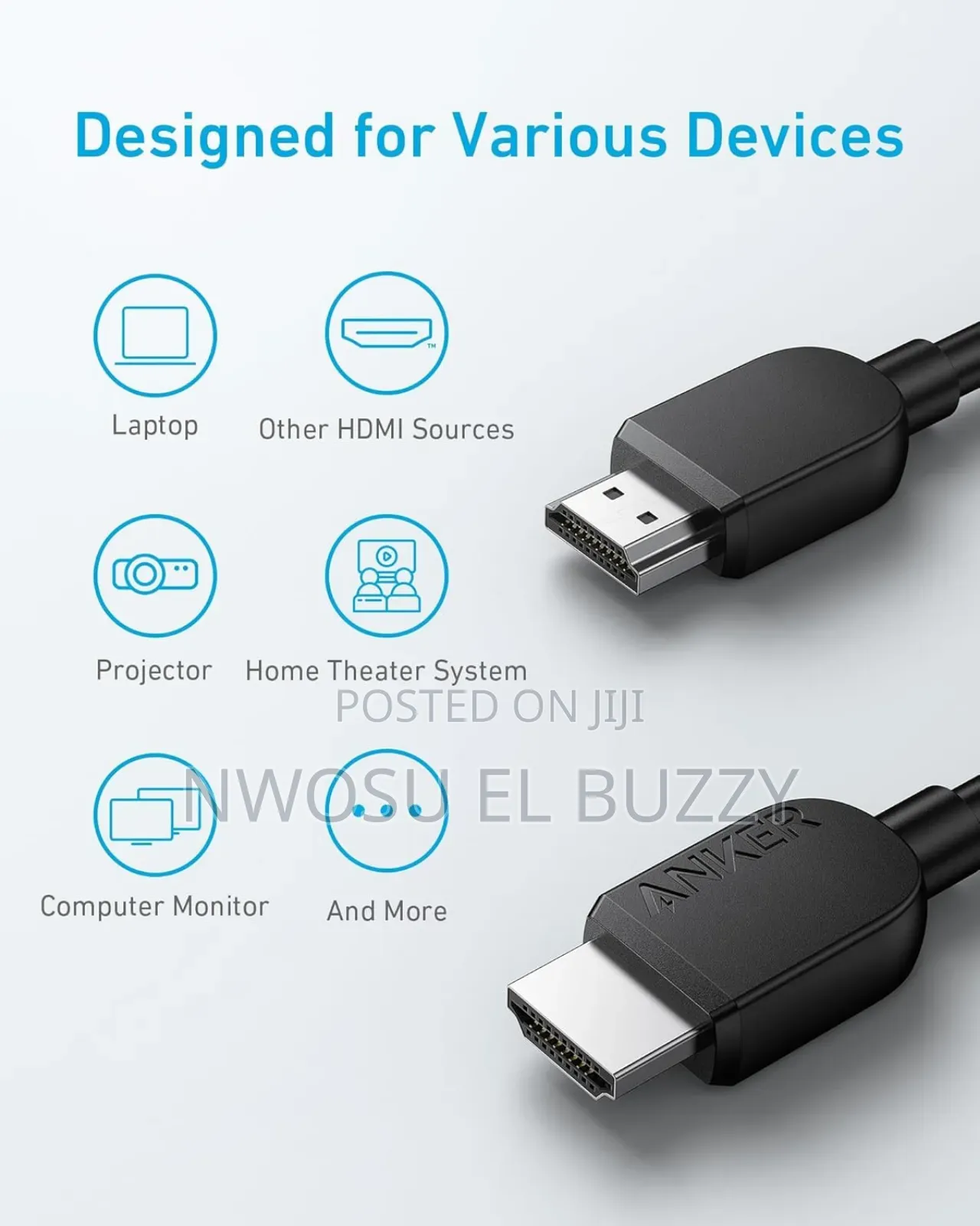Anker Hdmi 8k Cable 10ft Long