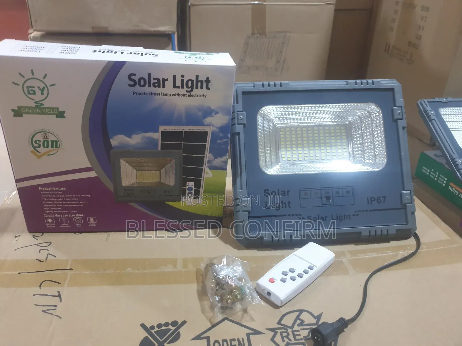 Original 200w Very Bright Solar Floodlight With Panel