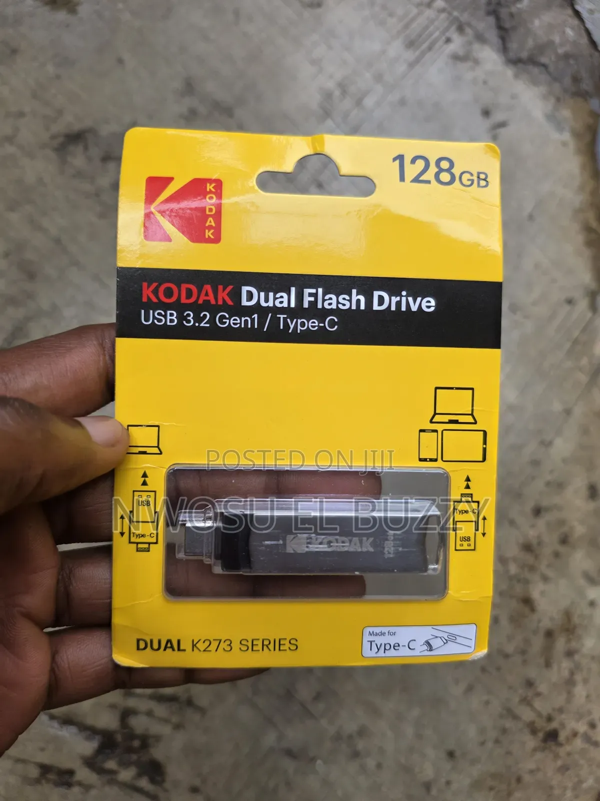 Kodak K273 Series 128gb Dual Flash Drive.