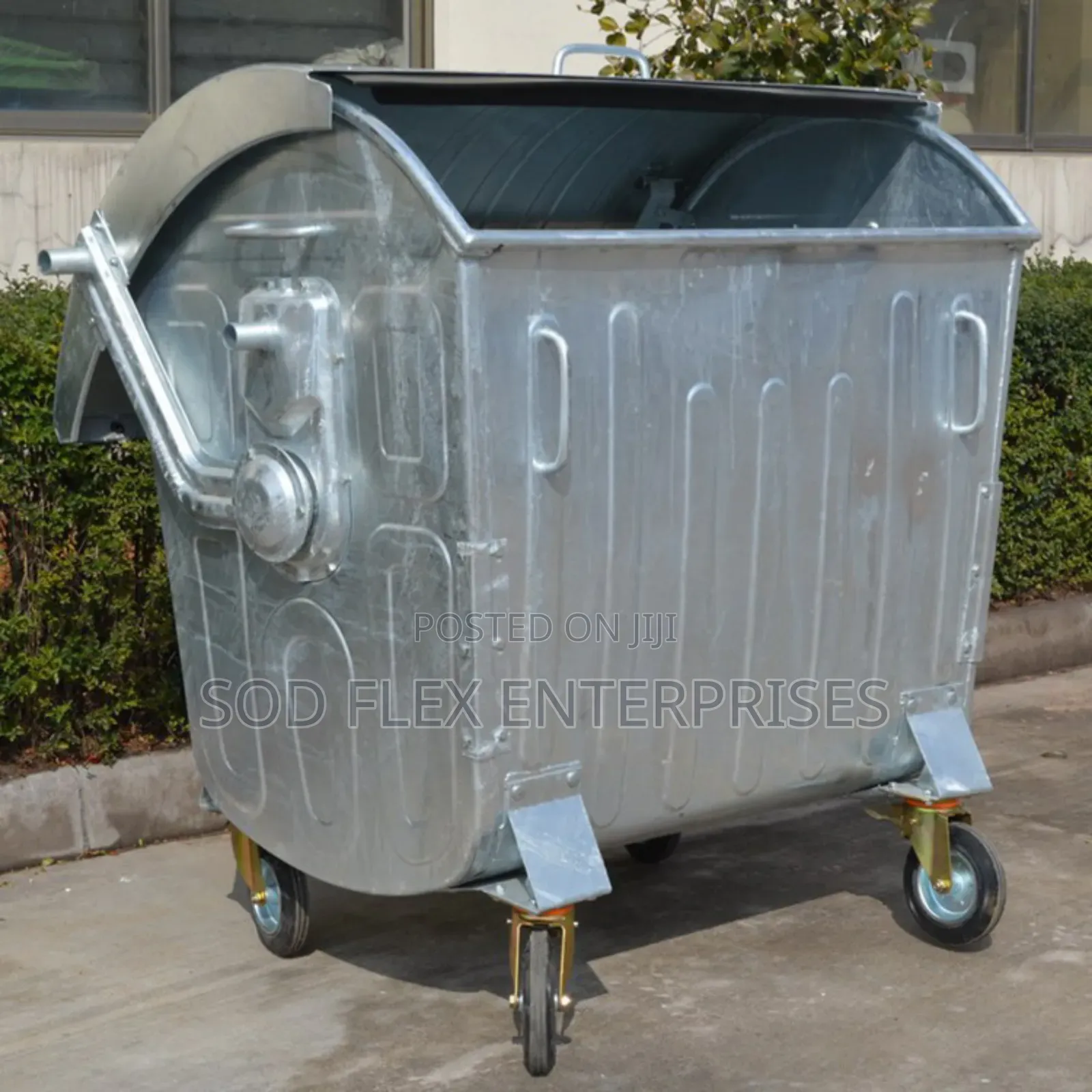 1,100l Imported Durable Pure Galvanized Waste/ Dust Bin