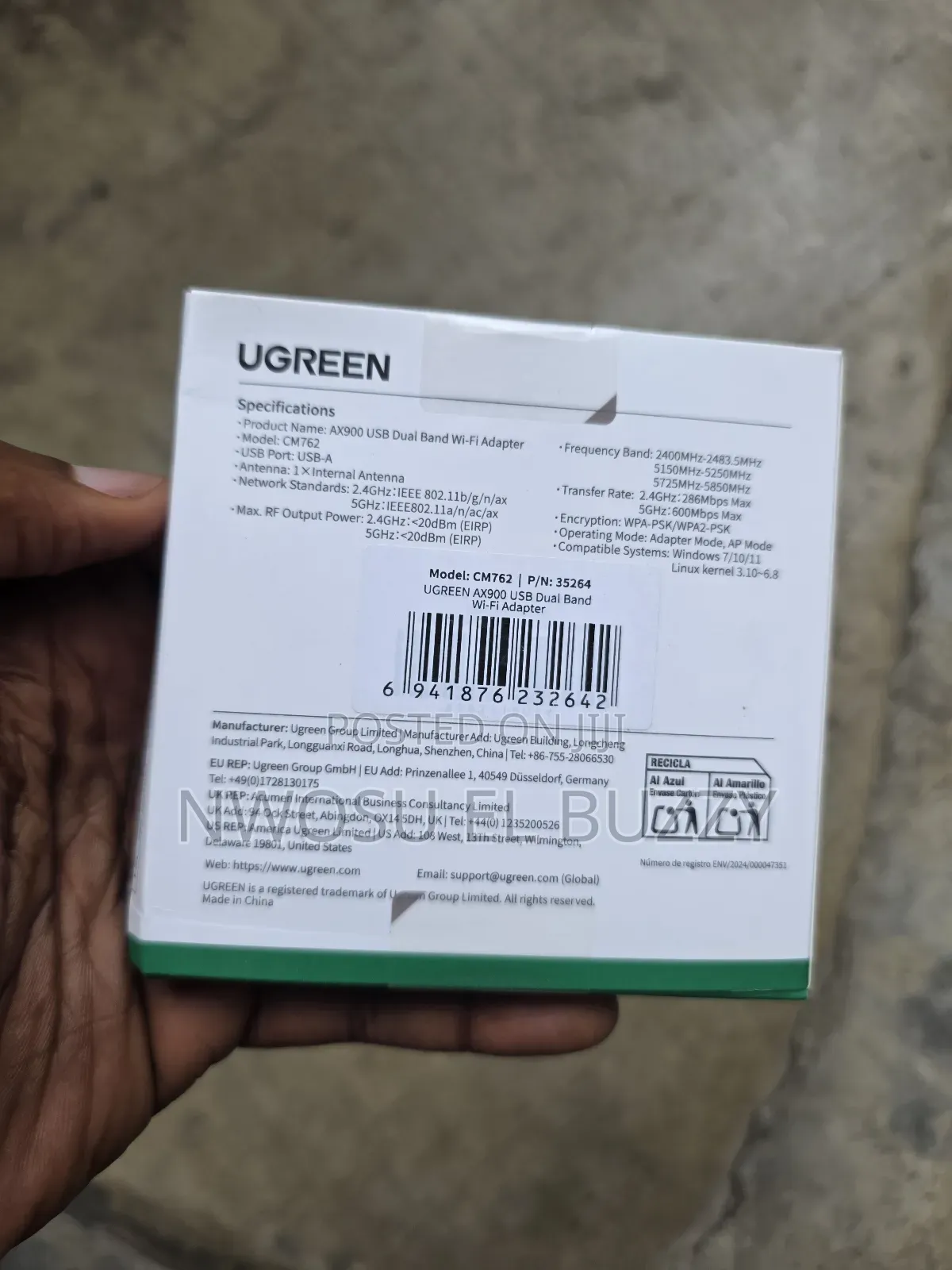 Ugreen Ax900 Usb Dual Band Wi-fi