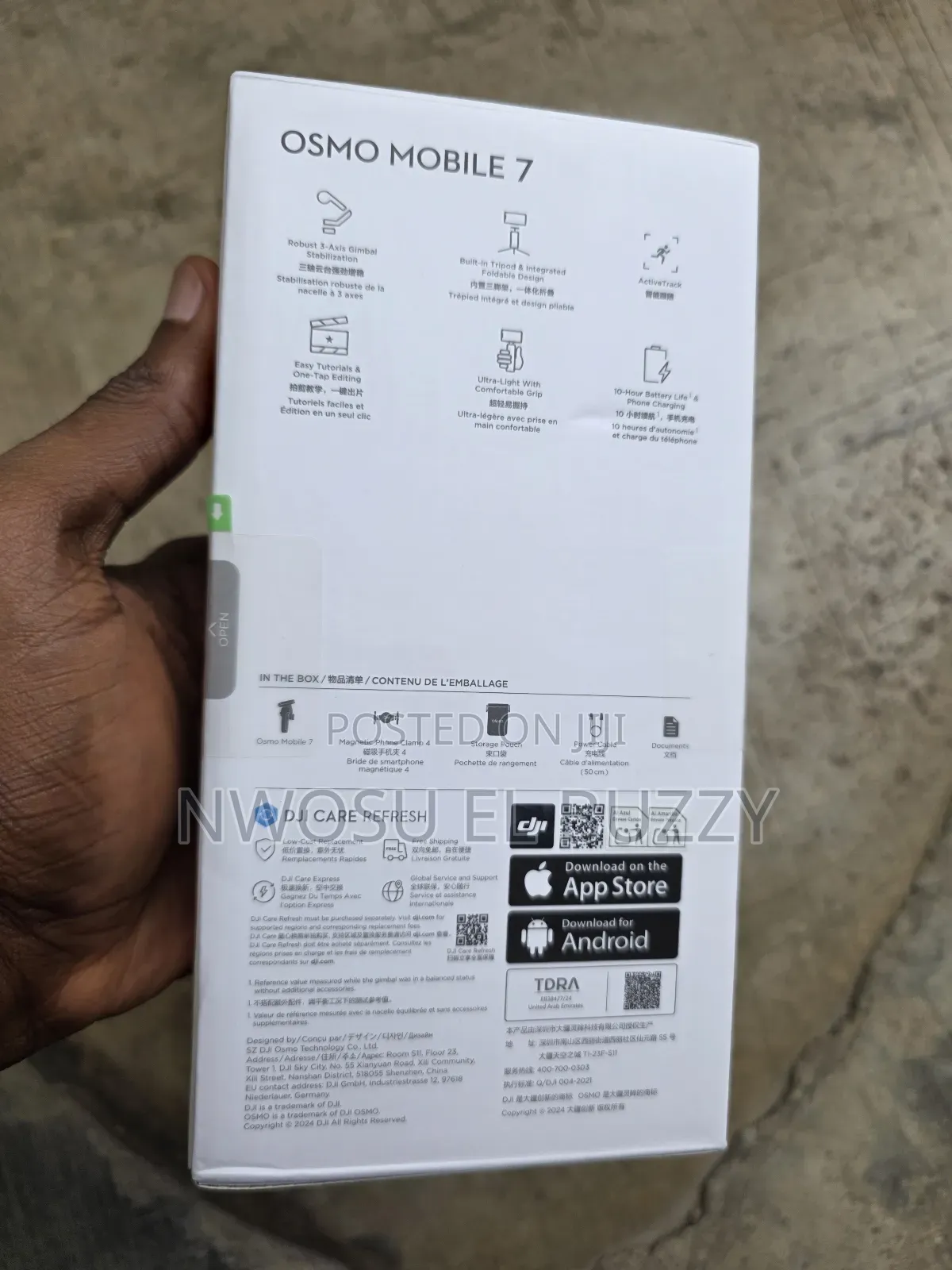 Dji Osmo Mobile 7 Smartphone Gimbal Stabilizer.