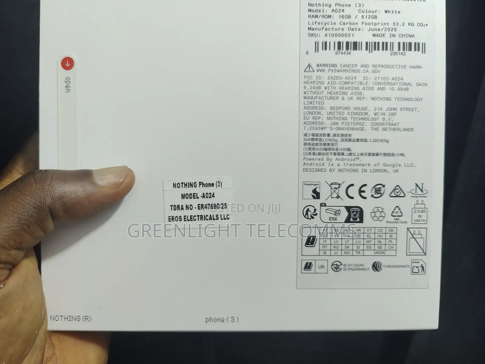 New Nothing Phone 3 512 GB White