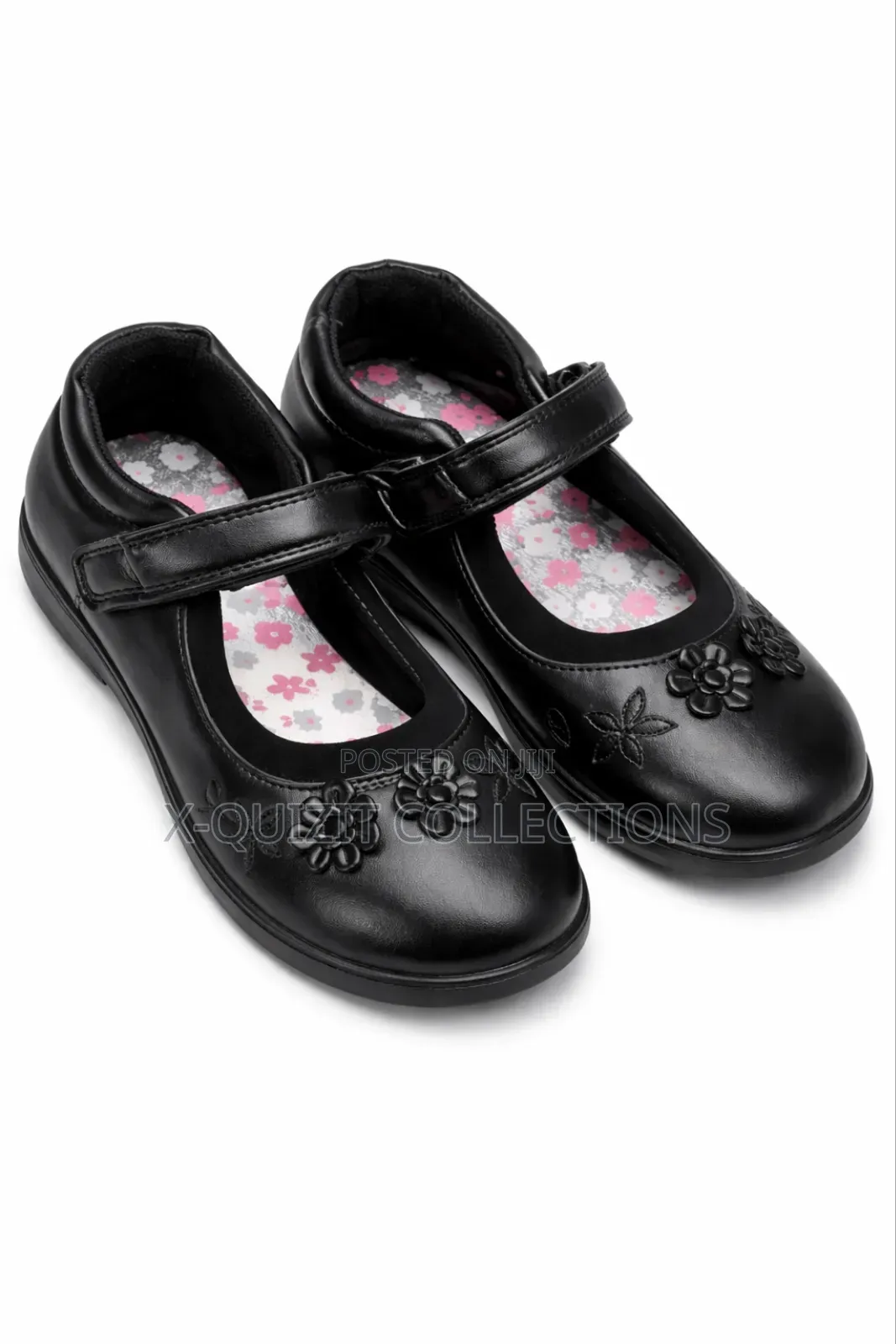 Girls’ School Shoe With Floral Detail (26-34)