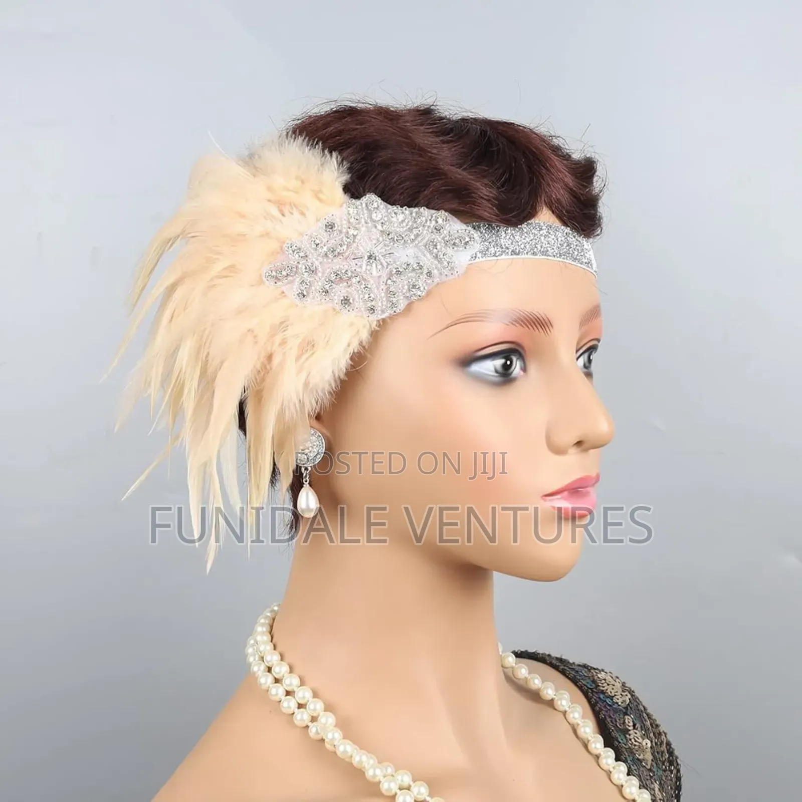 Champagne Gold and Silver Gatsby Hairband