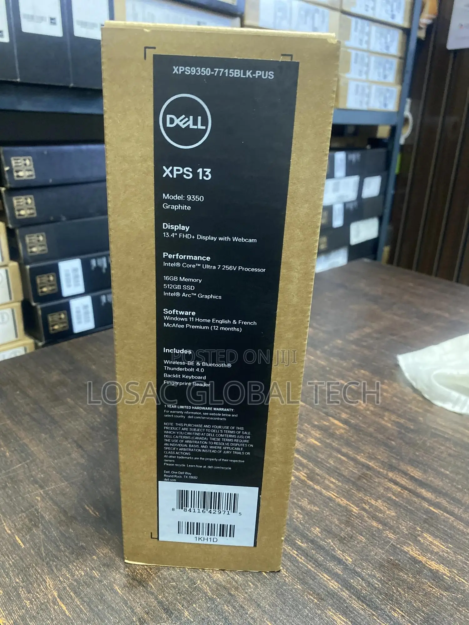 New Laptop Dell XPS 13 9350 16GB Intel Core Ultra 7 SSD 512GB