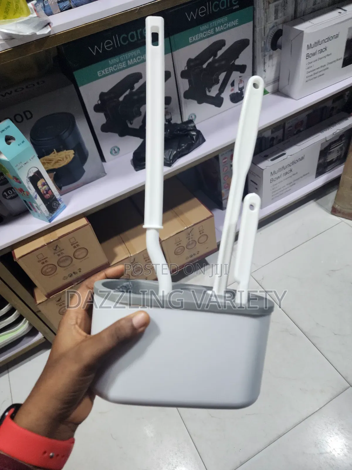 3 In1 Wall Mounted Silicone Toilet Brush Set