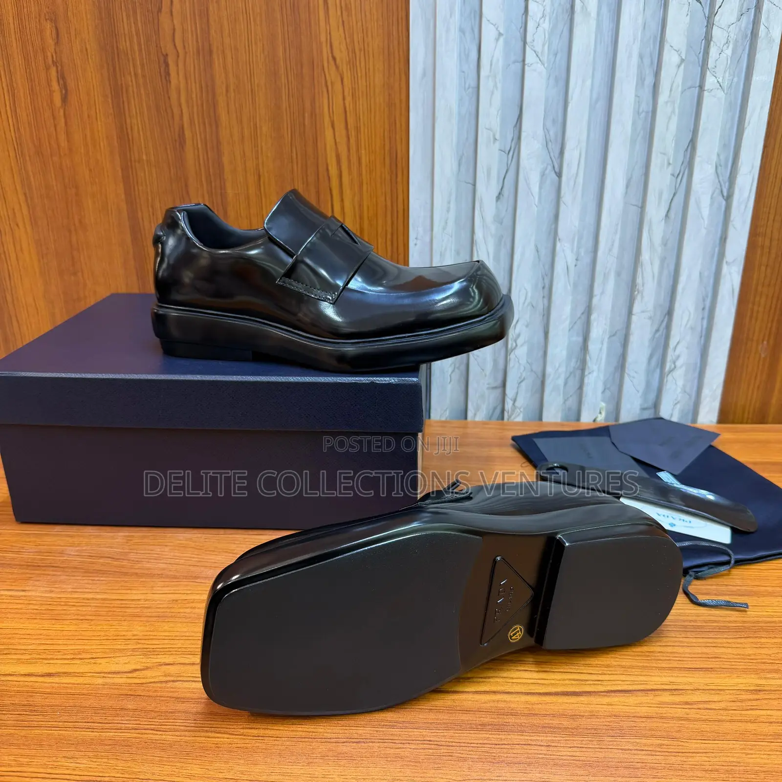Luxury Update  Prada Men’S Brushed Leather Loafers.