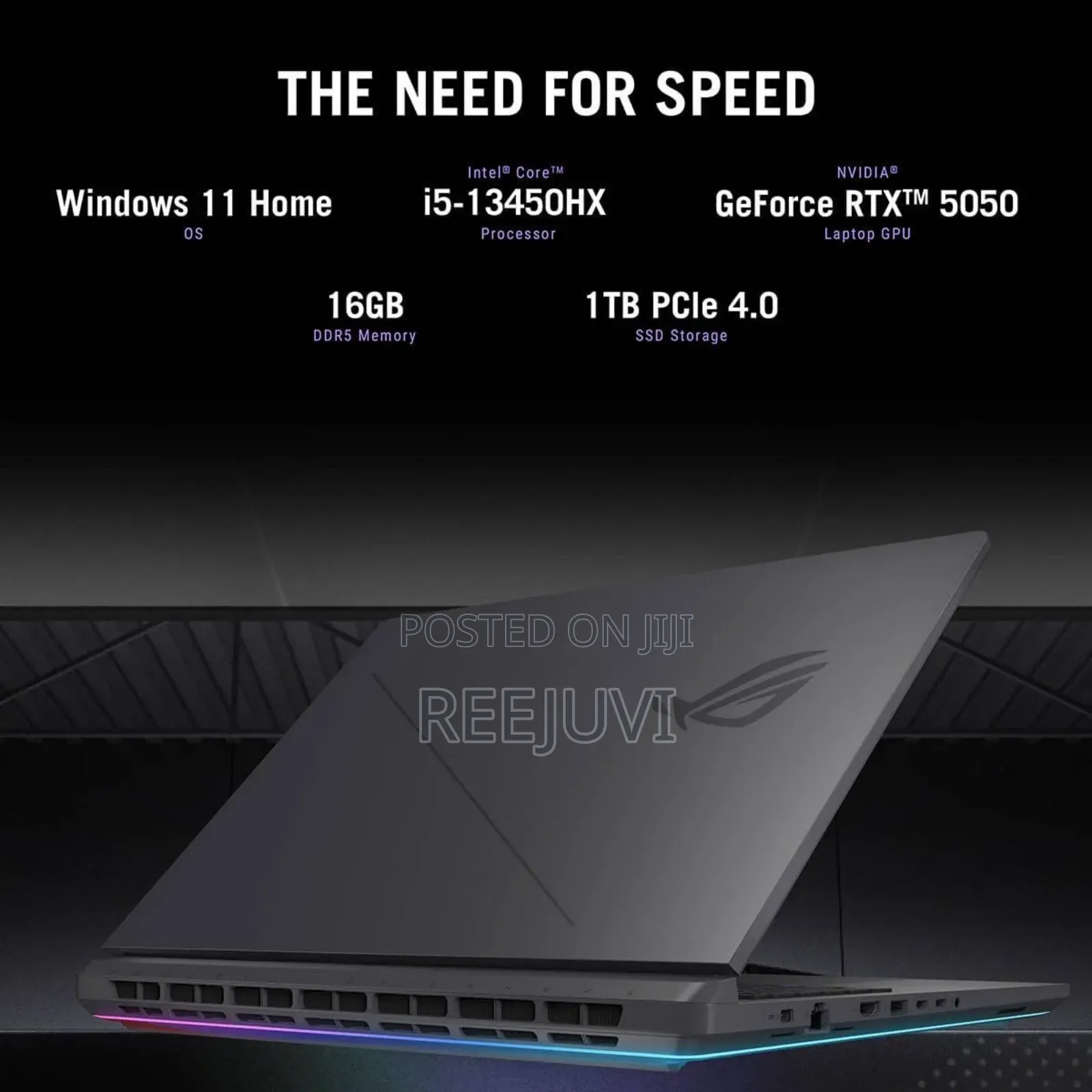 New Laptop Asus ROG Strix G16 G614 16GB Intel Core I5 SSD 1T