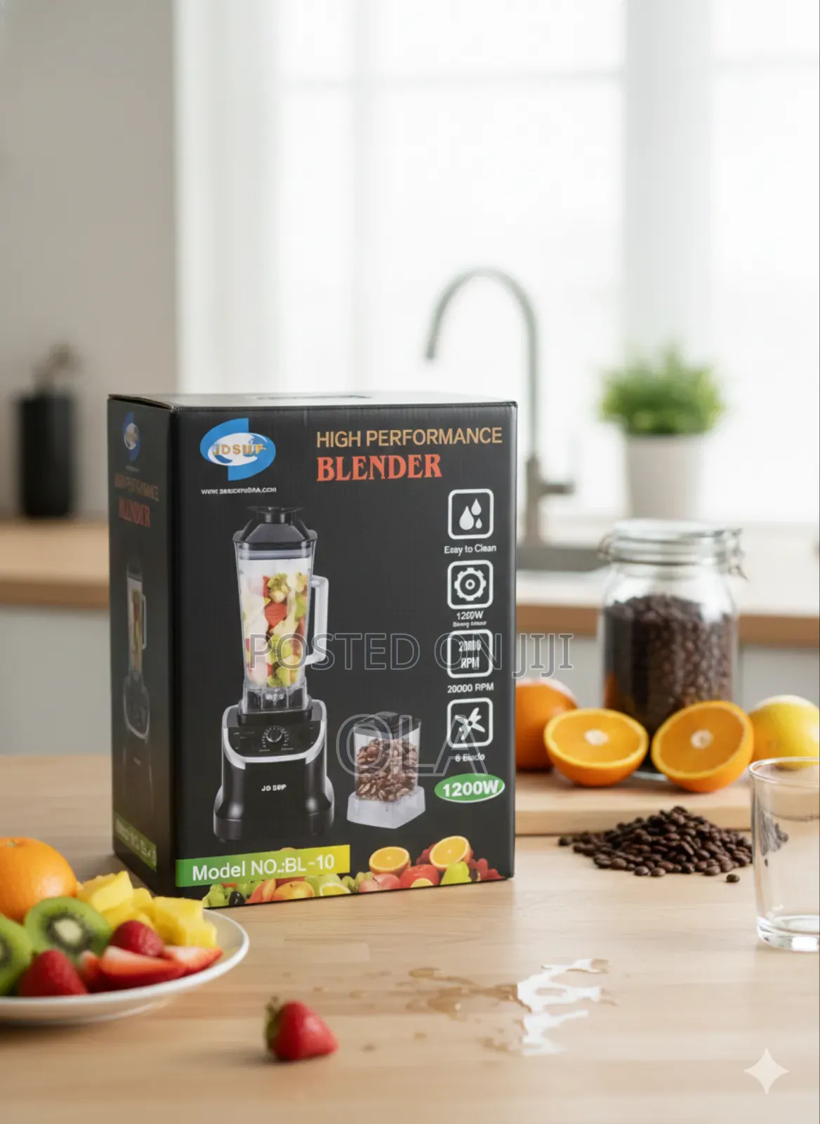 Jd SMP High-Performance Blender - 1200w Heavy Duty (Model Bl-10)